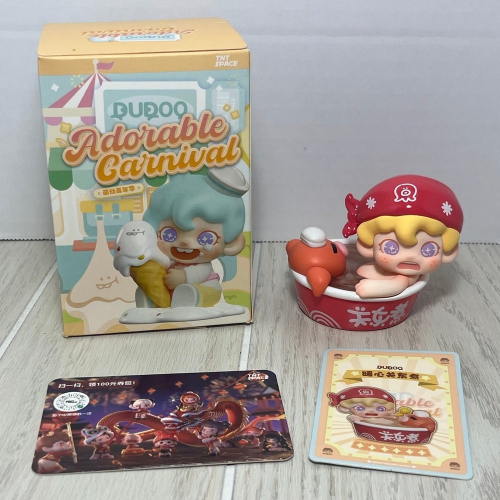 TNT SPACE DUDOO Adorable Carnival Heartwarming Oden Fish Bowl Bath Figure Red